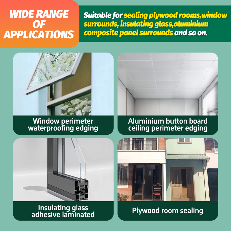 SANVO White Waterproof Glass Glue Weatherproof Sealant for Aquarium Window Door Acetic Neutral Structural Silicon Sealant