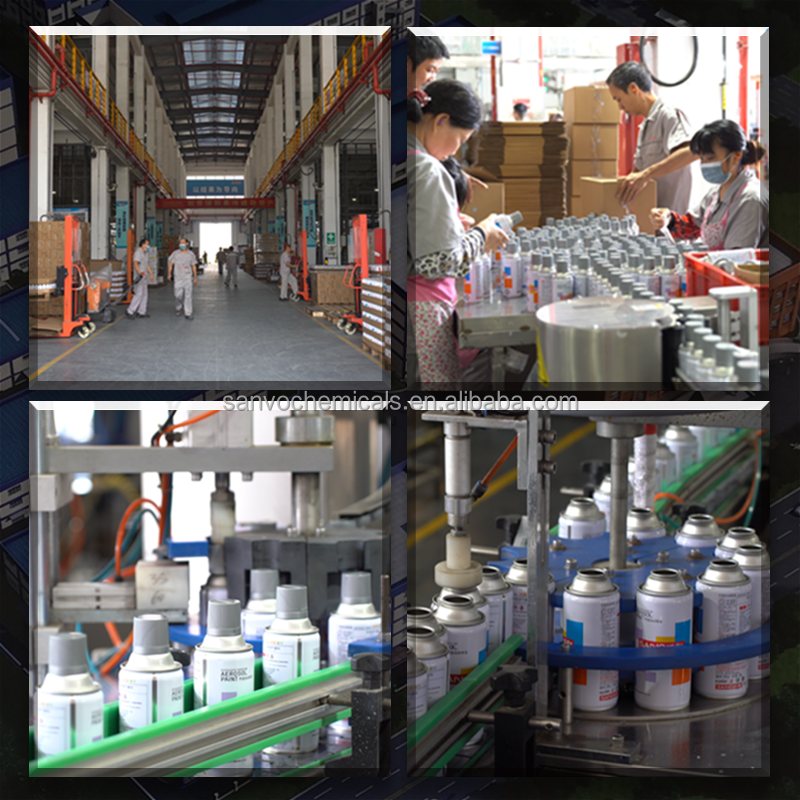 SANVO 400ML Spray Paint Wholesaler Graffiti Drying Fast High Gloss Multi-purpose Color Acrylic Aerosol Spray Paint