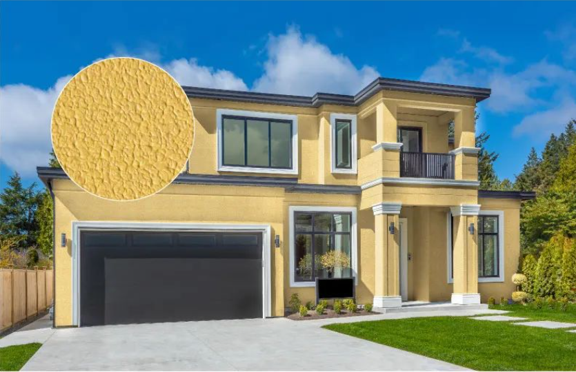 Textured Stone-Effect Exterior Coating (Roll-Applied)
