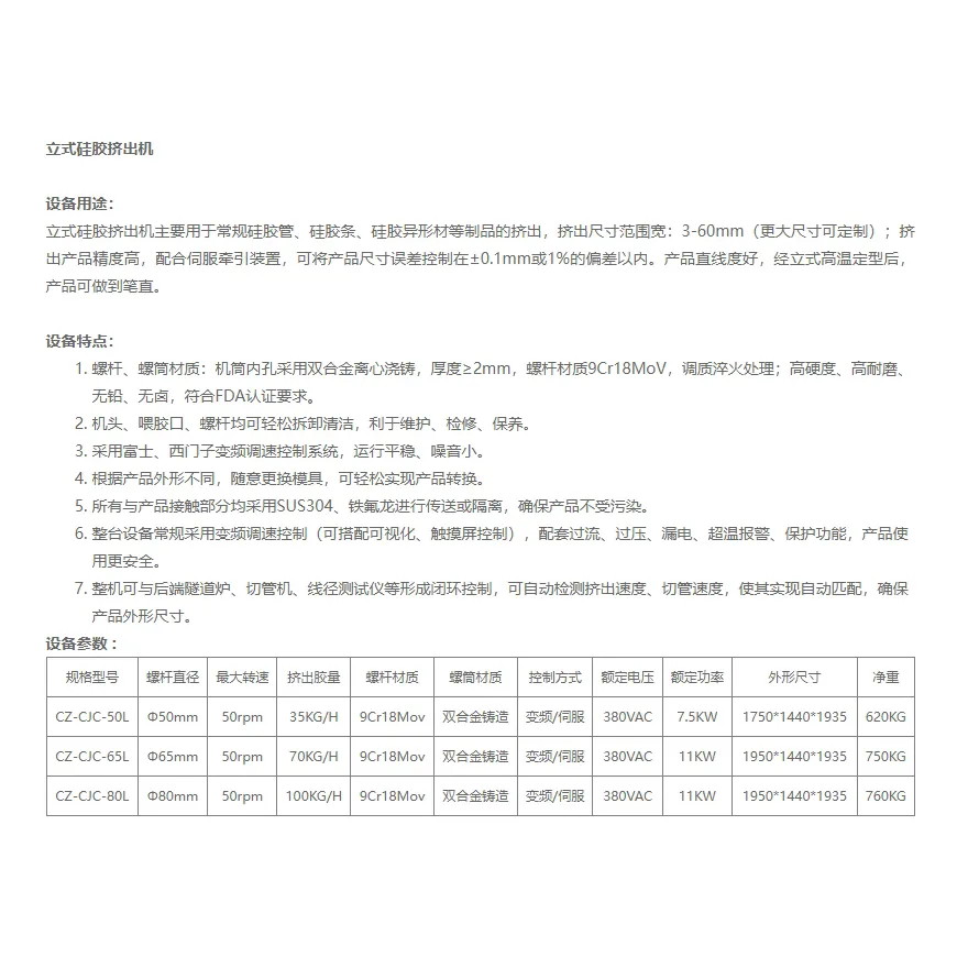 塑料橡胶机械及设备